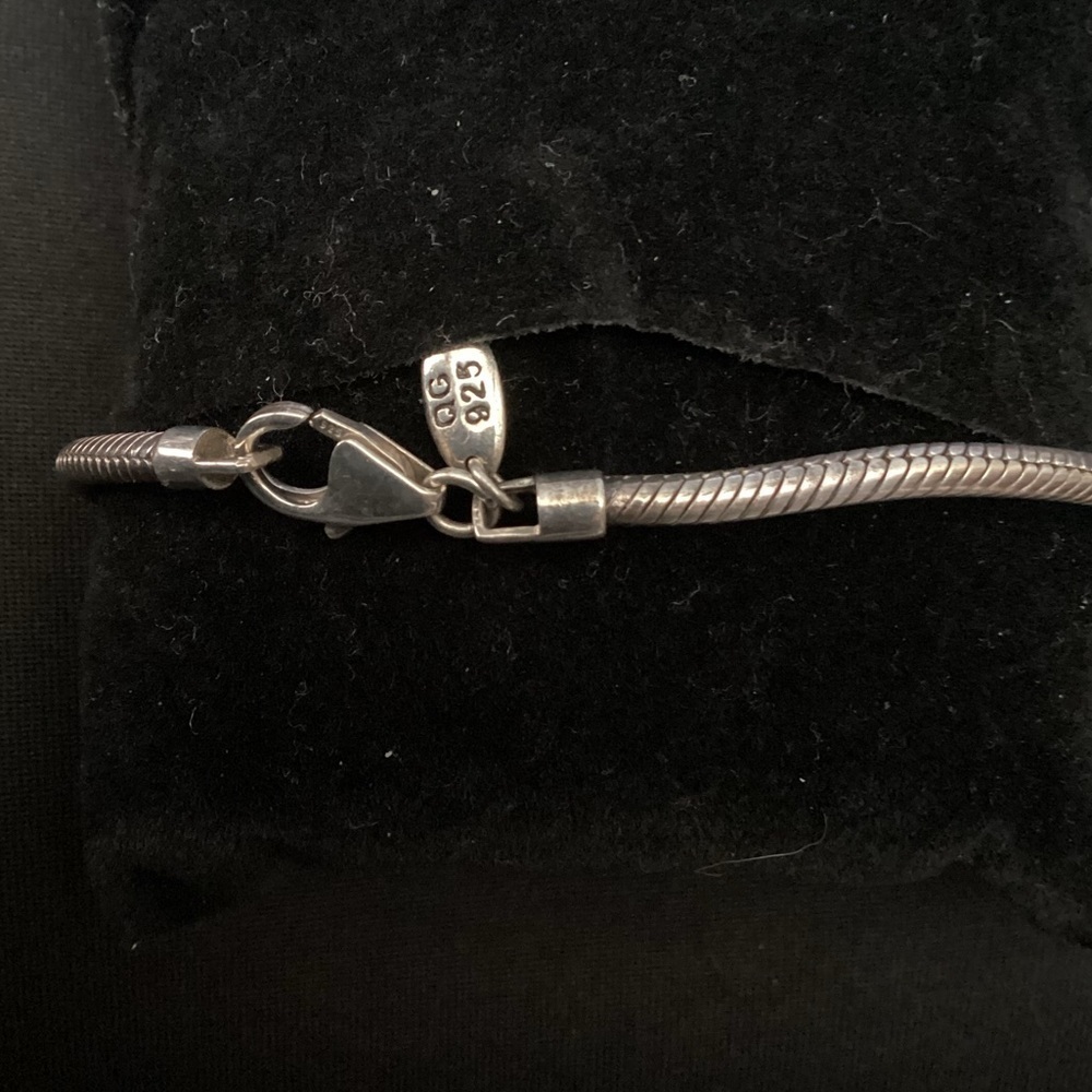 Reflection Beads Snake Design Charm Bracelet 925 … - image 6